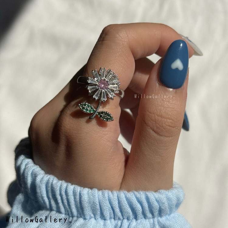 انگشتر ضد استرس گل بابونه